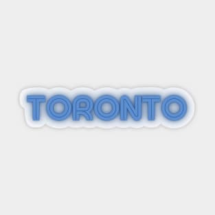 Toronto Retro Word Art Sticker